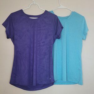 Set of 2 Champion T-Shirts Purple(L) & Blue(M)
